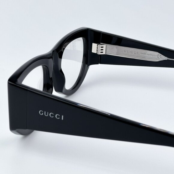 Gucci Women BRAND NEW  Sunglasses Black Transparent Rectangular GG1917S 002